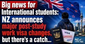 Big news for International students: NZ announces major post-study work visa changes, but there’s a catch